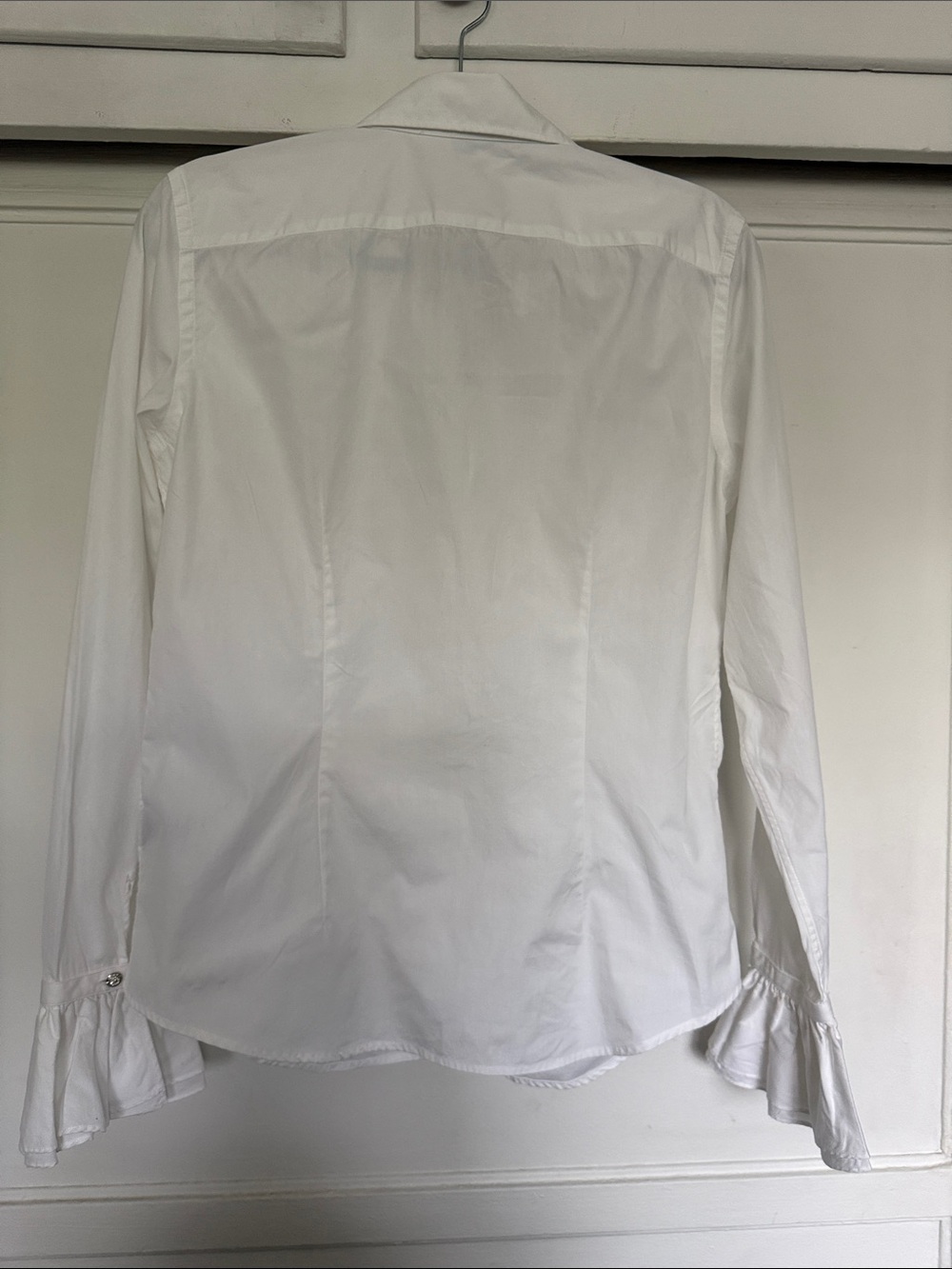 Ralph Lauren White Cotton Button-Down Shirt - Picture 3 of 7